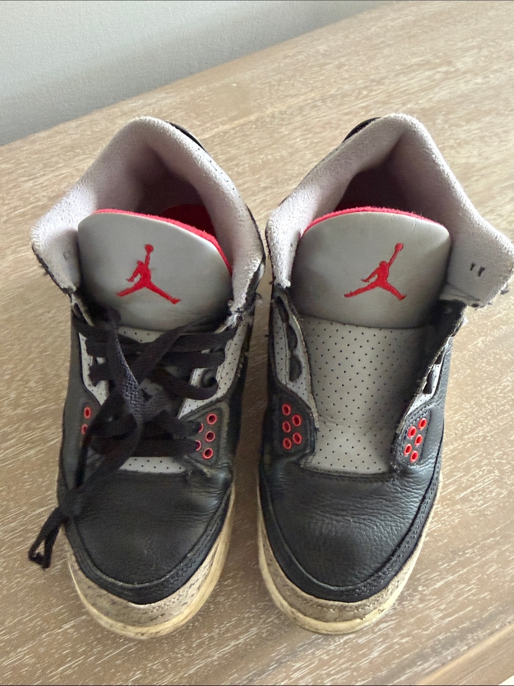Jordan Kids Black, Grey and Red Retro Sneaker